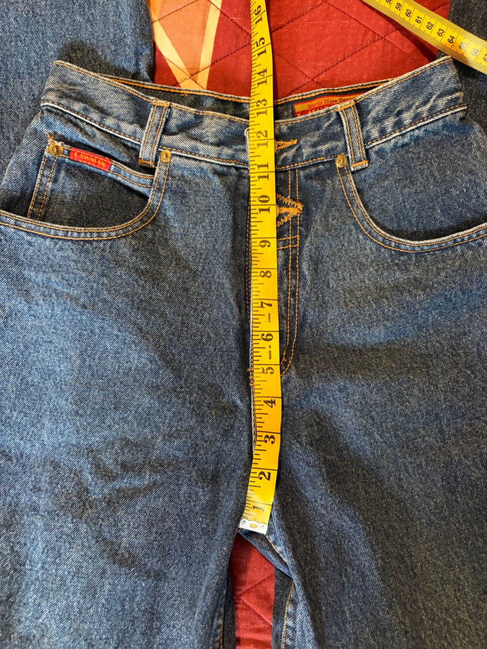 Vintage Lawman Blue Denim High-Rise Jeans - Picture 7 of 9